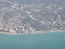 Вид на побережье (Сочи) с самолёта